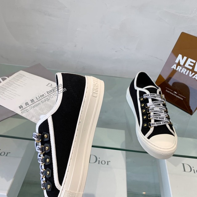 Dior迪奧頂級版本帆布鞋低幫鞋板鞋女鞋 dx3171